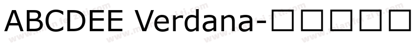 ABCDEE Verdana字体转换